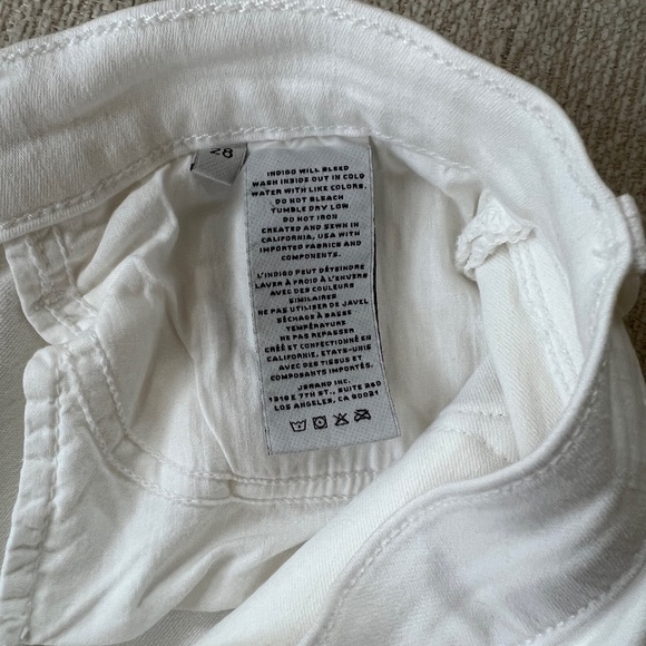 J Brand White Jean Shorts - Picture 5 of 6